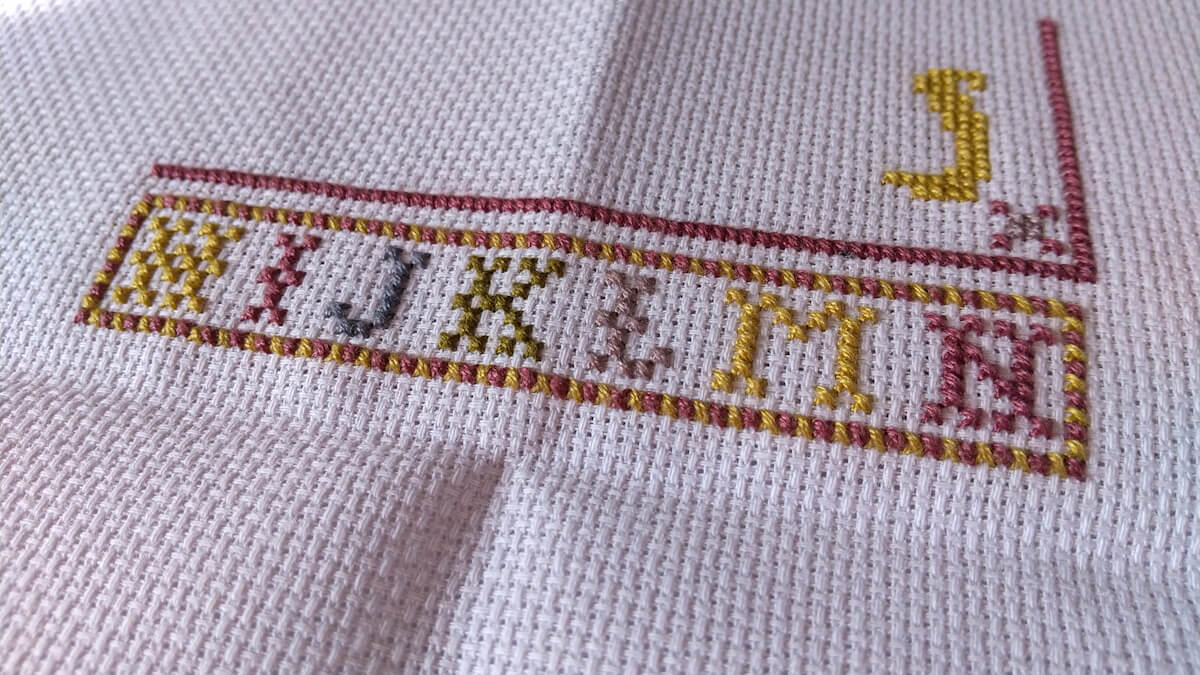 MERMAID ALPHABET BIRTH SAMPLER