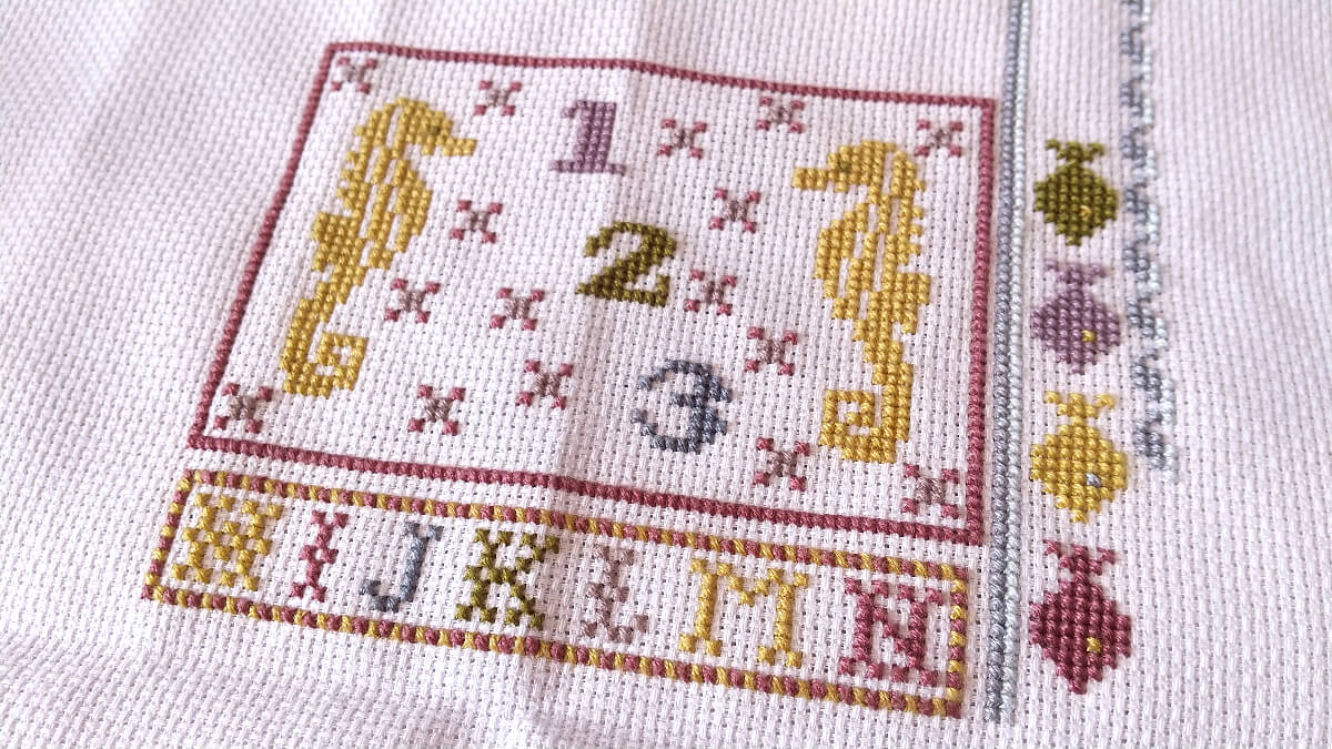 MERMAID ALPHABET BIRTH SAMPLER