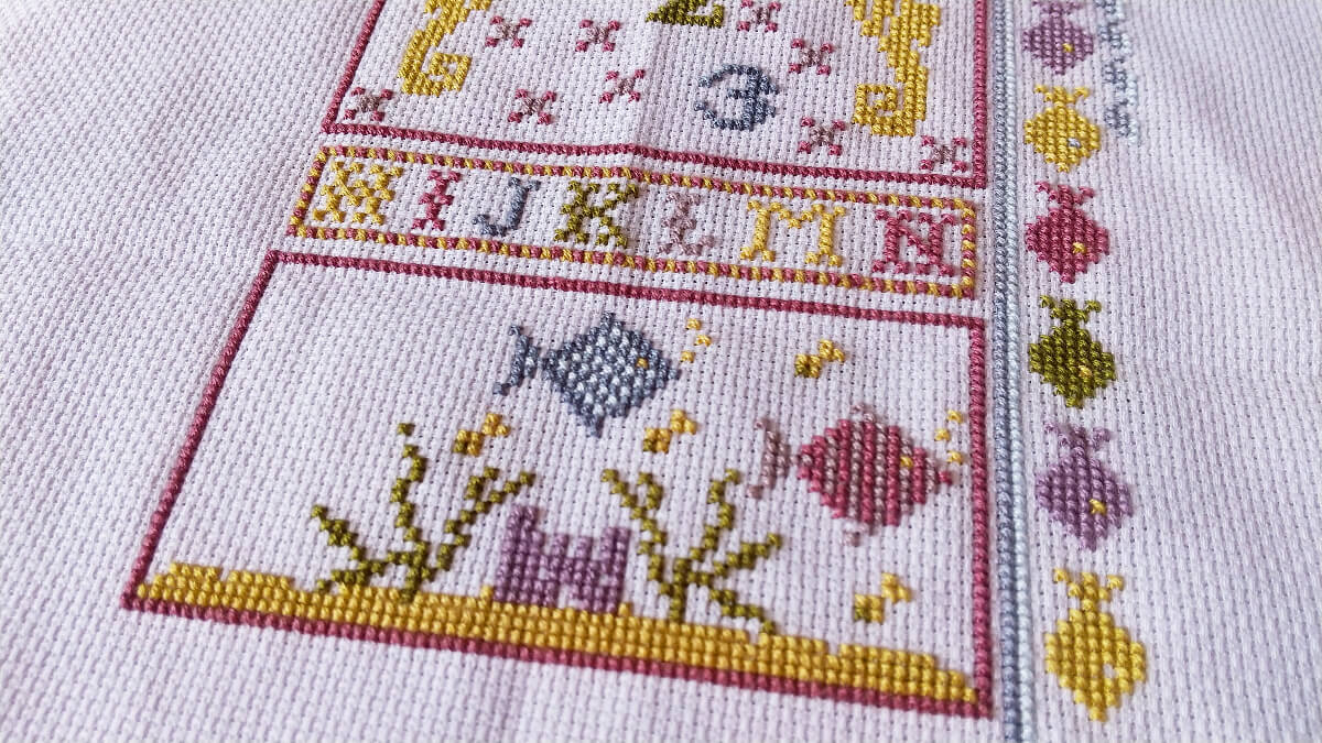 MERMAID ALPHABET BIRTH SAMPLER